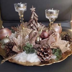 Hand made Rose Gold Centerpiece